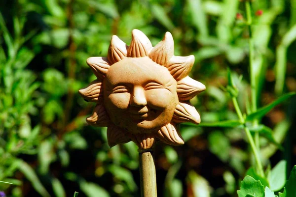 Летнее Солнце Символ Жаркой Погоды Яркого Дня — стоковое фото