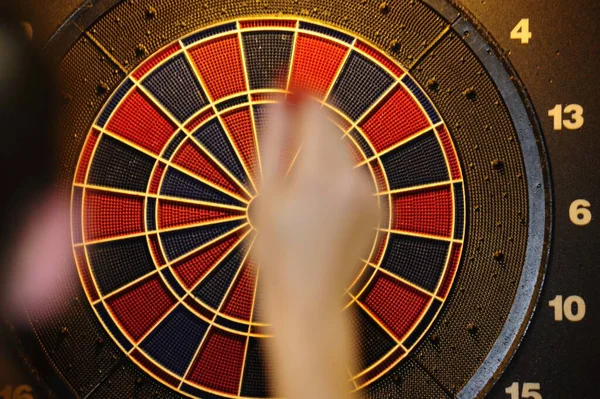 Aiming Darts Dartboard Indoor Sports Target — Stock Photo, Image