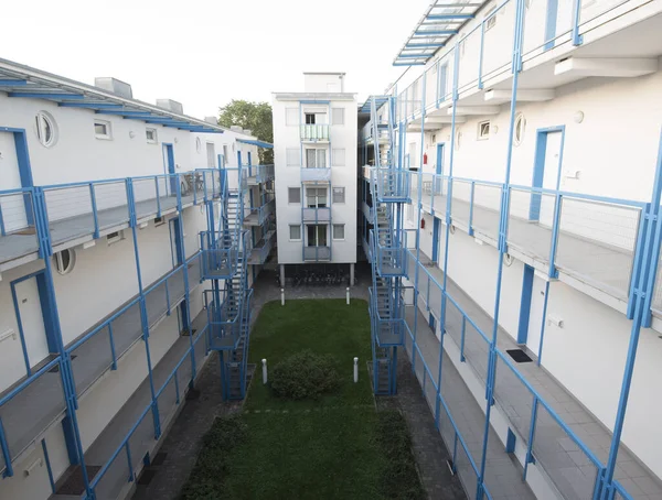 Propriedade Habitacional Cidade Vivendo Uma Área Residencial Urbana — Fotografia de Stock