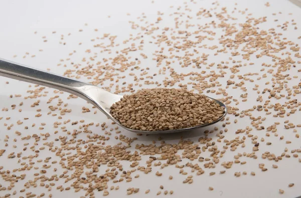 Sesame Seeds Kitchen Spice Used Cooking — Stock Photo, Image