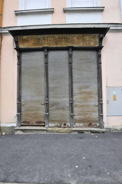 a vacant business premises after closing, trade and economic crisis
