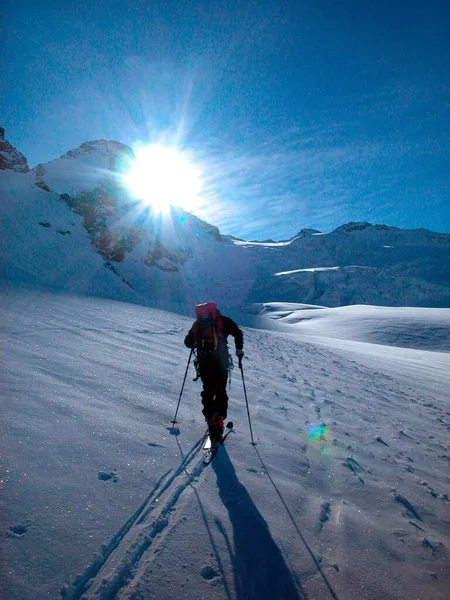 Ski Tour Winter Mountain Alps — Stock Photo, Image