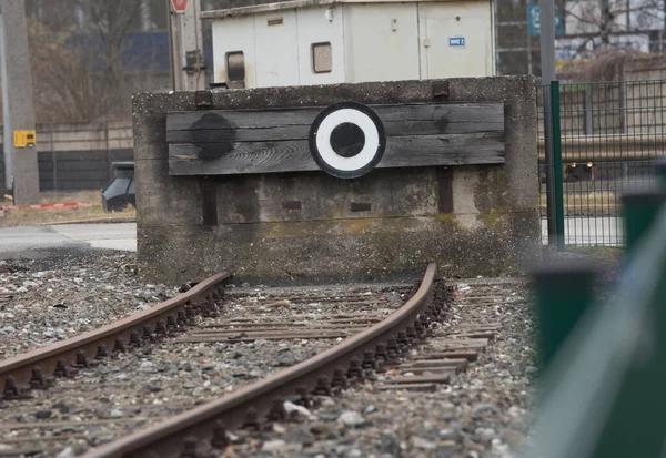 Demiryolu Trafiği Demiryolu Ağı Ulaşım Altyapısında Yan Hat — Stok fotoğraf