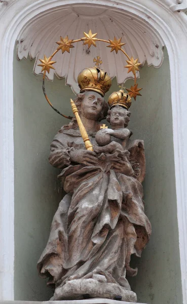 Adoración Virgen María Símbolo Religioso Cristianismo — Foto de Stock