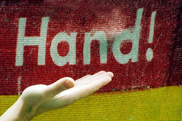 Hand Som Del Människokroppen — Stockfoto