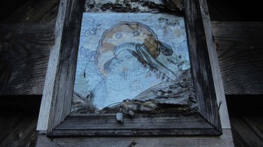 Hristiyanlığın dini sembolü Bakire Meryem 'in hayranlığı.