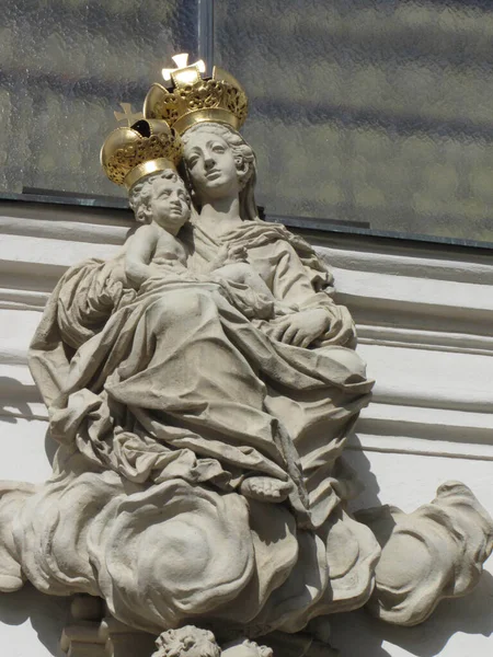 Adoration Vierge Marie Symbole Religieux Dans Christianisme — Photo