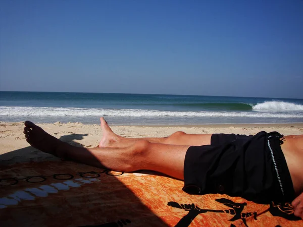 Relax Spiaggia Vacanze Mare Estate — Foto Stock