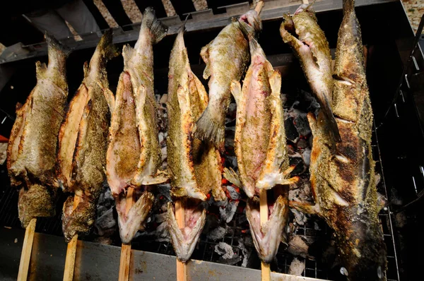 Рыба Палочке Простое Вкусное Блюдо Рыбы — стоковое фото