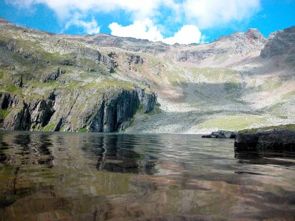 Lago Montaña Los Alpes Naturaleza Pura Paisaje —  Fotos de Stock