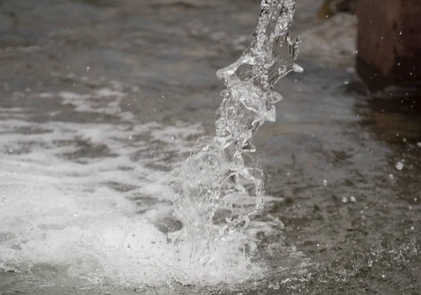 Agua Burbujeante Líquido Húmedo Refrescante Para Limpiar Beber —  Fotos de Stock