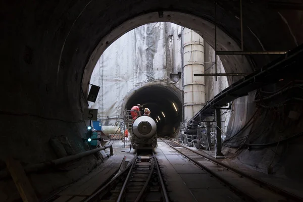 Estaleiro Construção Túneis Ferroviários Rede Ferroviária Construção Túneis — Fotografia de Stock