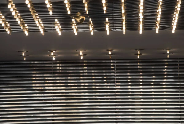 Interiérové Osvětlení Světelný Design Budovách Umělé Osvětlení — Stock fotografie
