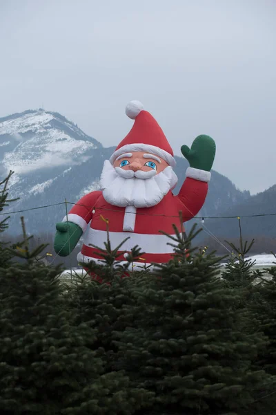 Święty Mikołaj Lub Symbol Bożego Narodzenia Ojca Wigilię Popularnej Kulturze — Zdjęcie stockowe
