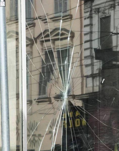 glass breakage of a glass pane or a glass panel