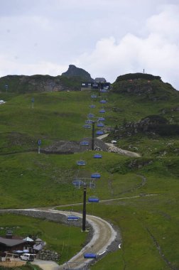 Alplerdeki bir kayak alanında peyzaj koruma ve çevre koruma