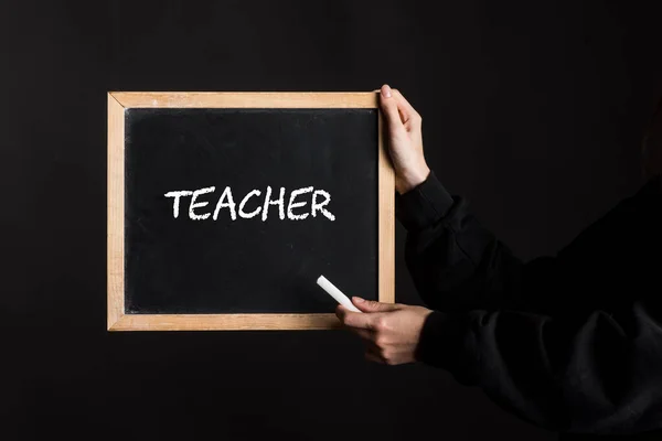 Lärarskylt Lärare Skola Och Utbildningsorganisation — Stockfoto