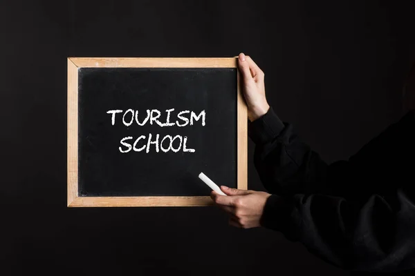 Skylt För Turistskola Eller Hotellskola Symbol För Utbildning — Stockfoto