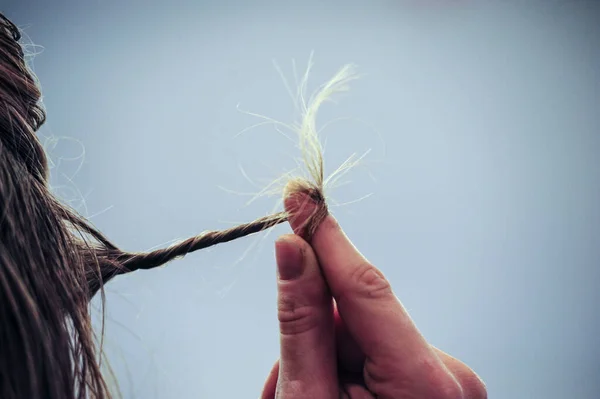 Peinado Peluquería Conseguir Nuevo Corte Pelo Mirar — Foto de Stock