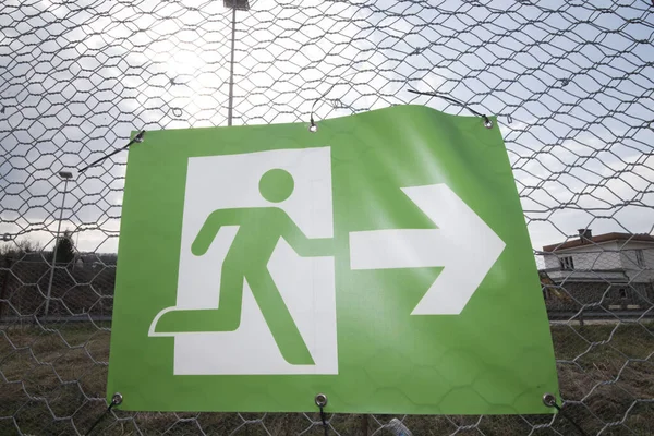 symbol of an emergency exit or escape route in psychology