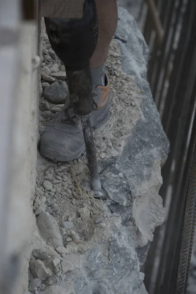 Calzado Trabajo Para Prevención Accidentes Laborales —  Fotos de Stock