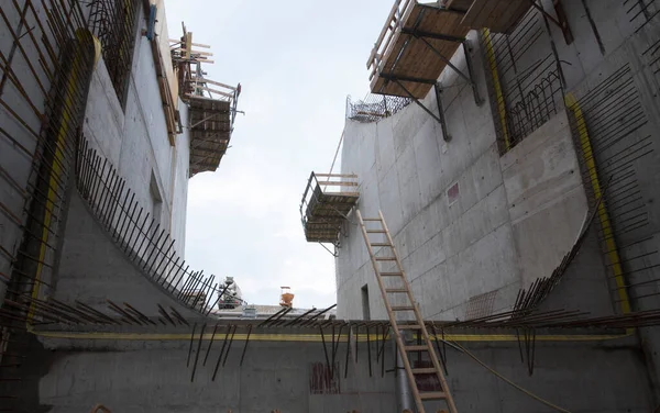 Construção Esgotos Engenharia Hidráulica Para Abastecimento Água Águas Residuais — Fotografia de Stock