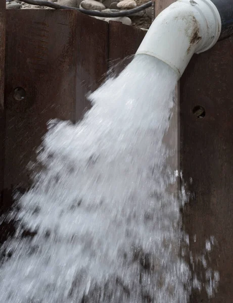 Waterpomp Waterbouw Bouw Van Watervoorziening — Stockfoto