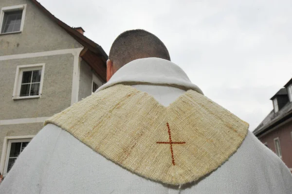 罗马天主教牧师 基督教的宗教领袖 — 图库照片