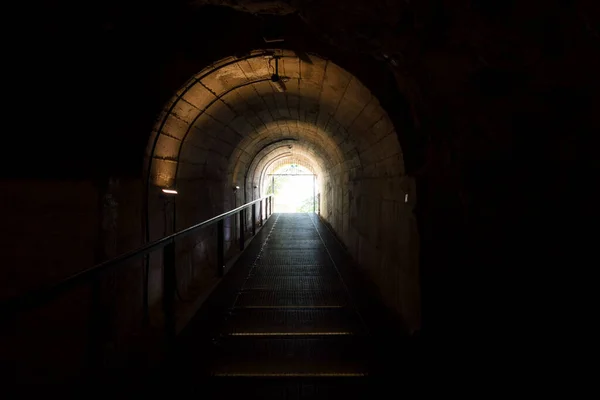 Visione Tunnel Come Simbolo Paura Ansia Umana — Foto Stock