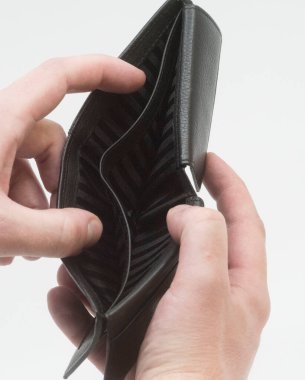 Ekonomik kriz ve ekonomik durgunlukta cüzdan ve nakit para