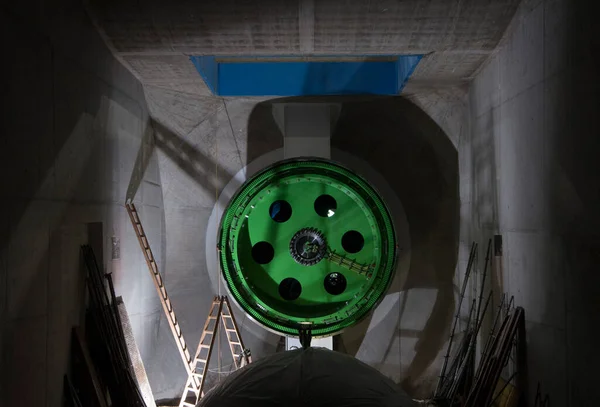 Turbina Dispositivo Mecânico Rotativo Usado Para Gerar Energia Elétrica — Fotografia de Stock