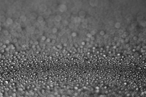 Kristallene Wassertropfen Auf Schwarzem Hintergrund Schwarzer Hintergrund Mit Wassertropfen Selektiver — Stockfoto