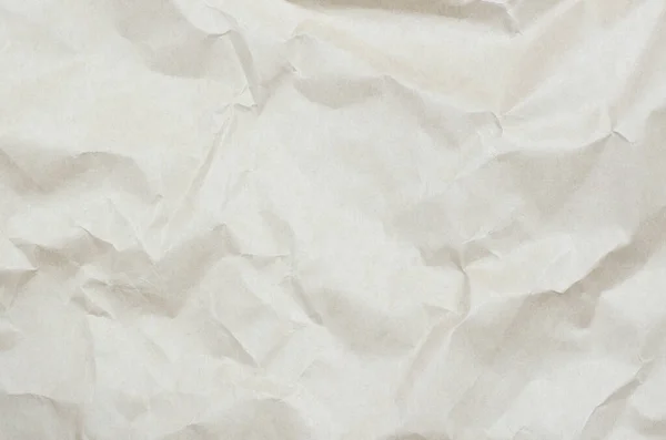 Background Crumpled Beige Paper Texture Crumpled Paper — Stock Photo, Image