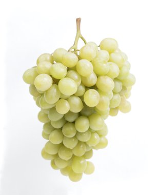 İzole edilmiş taze beyaz üzümler