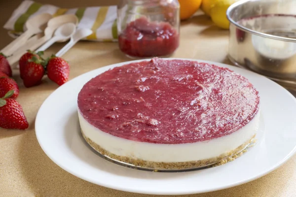 Homemade cheesecake — Stock Photo, Image