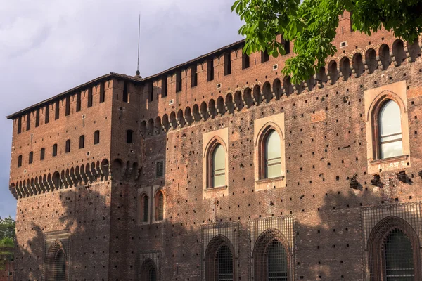 Outer wall Sforza castle — Stock Photo, Image