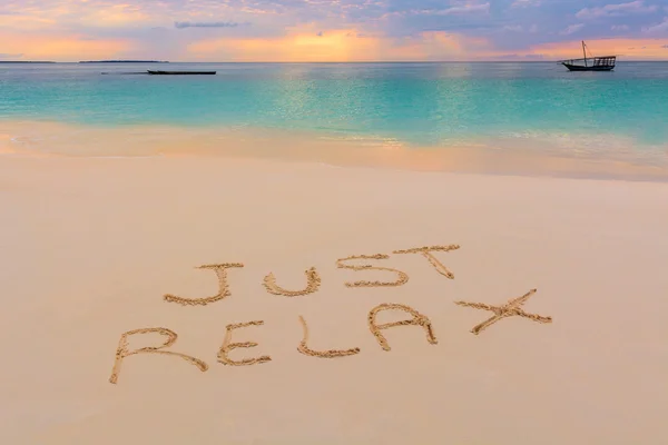 Just relax sign — Stock Photo, Image