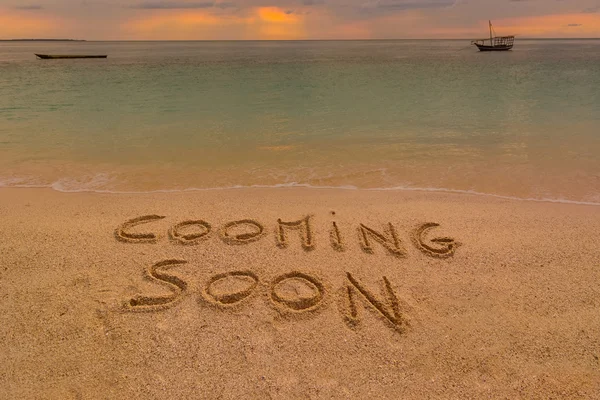 Cooming soon beach — Stock Photo, Image