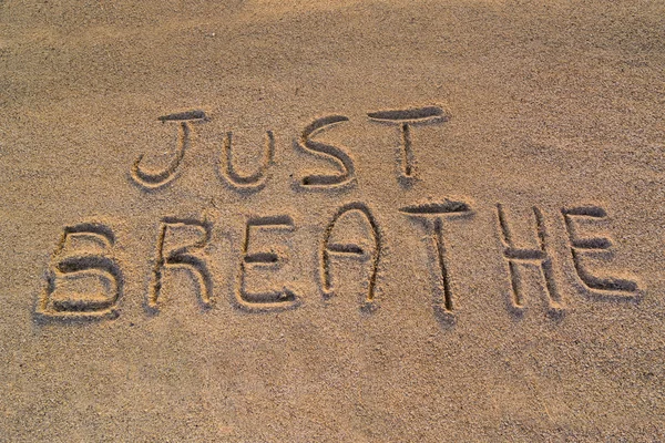 Just breathe symbol — Stock Photo, Image