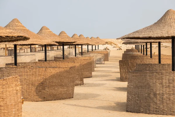 Parasols de plage égypte — Photo