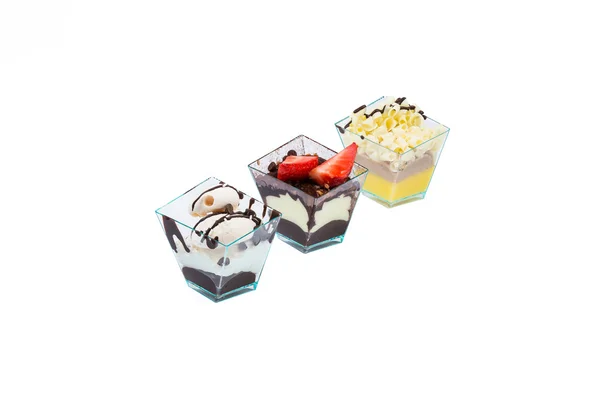 Three italian cupcakes — Stock Photo, Image
