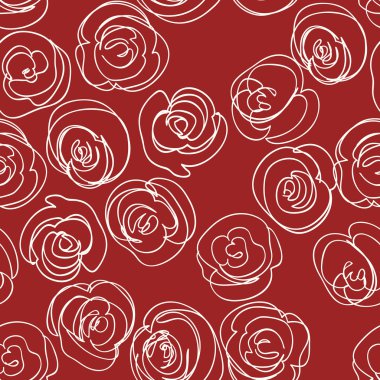 Gül çiçek desenli