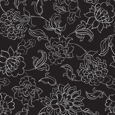 çiçek etnik desenli