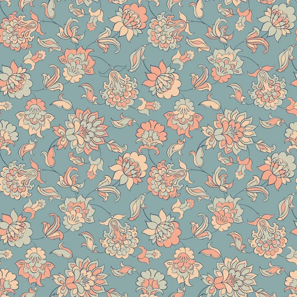 Fleurs ethniques dans le style vintage — Image vectorielle