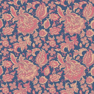 etnik çiçek deseni