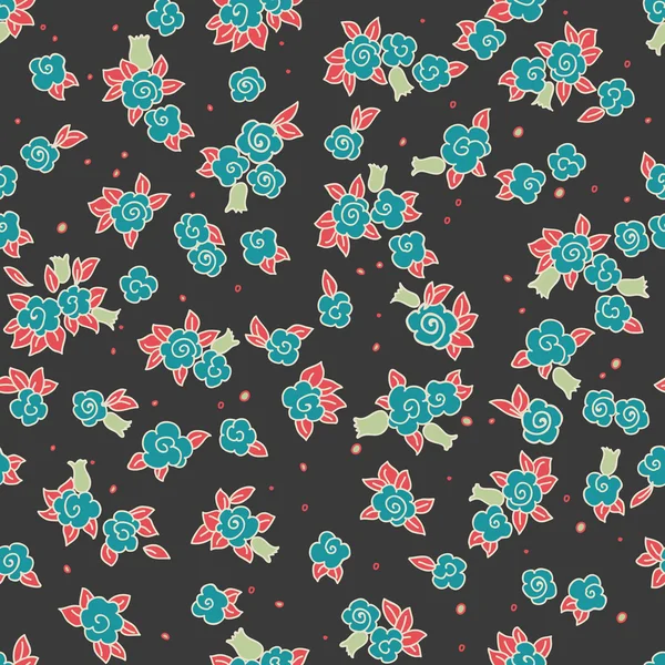 Flowers seamless pattern — Stock Vector