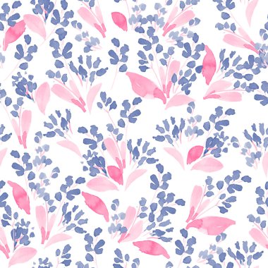 Suluboya çiçek deseni