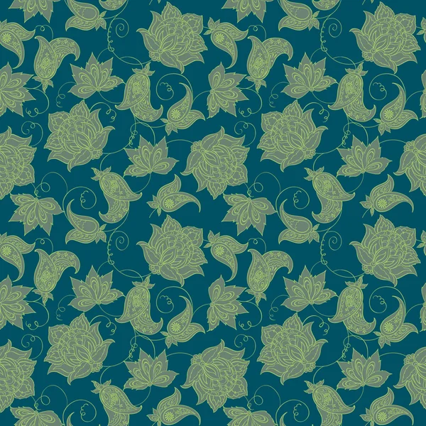 Ornamento floral étnico — Vector de stock