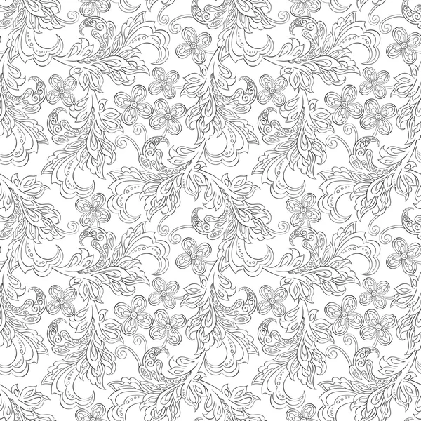 Motif floral orient vintage — Image vectorielle
