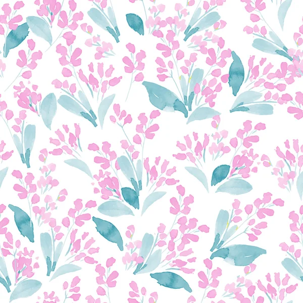 Flores patrón inconsútil colorido — Vector de stock